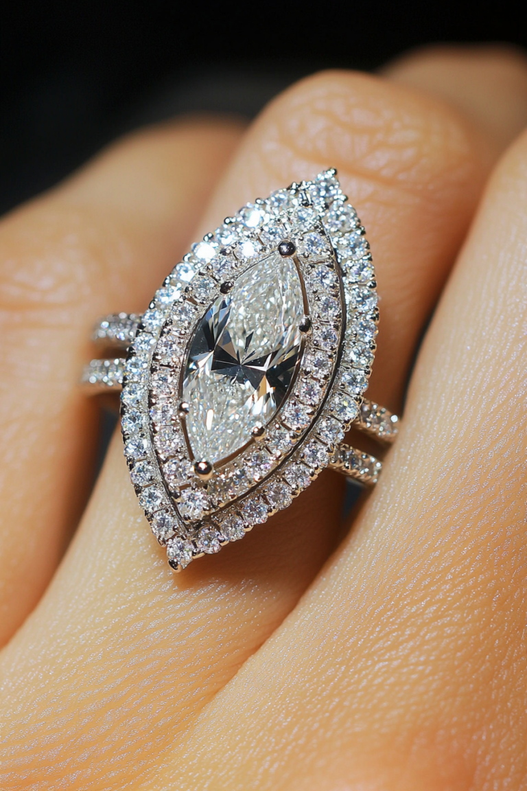 13+ Gorgeous Marquise Engagement Ring Ideas For Your Dream Proposal