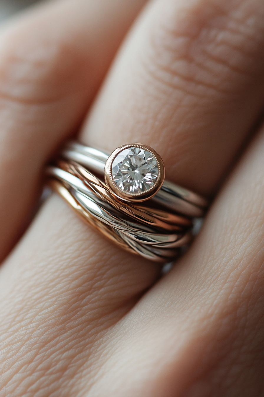 13 Stunning Ring Stacking Ideas For Your Wedding Bands โ Daily Fashion ...