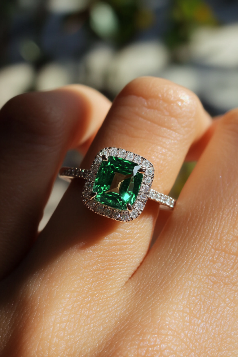 13 Gorgeous Emerald Engagement Ring Ideas For Your Dream Proposal