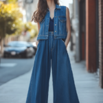 13 Trendy Denim Vest Outfits for a Style