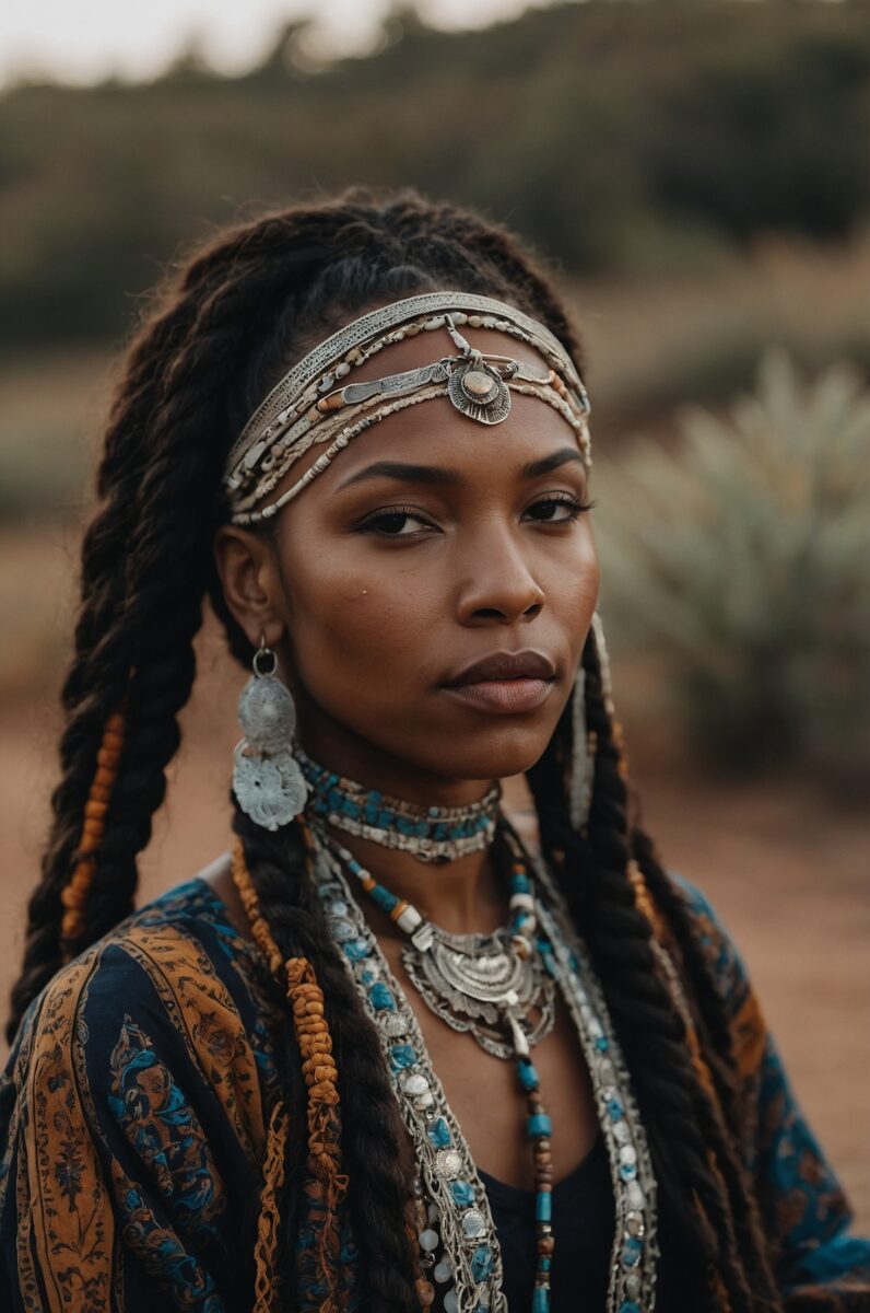 boho wear trail riding outfit for black women