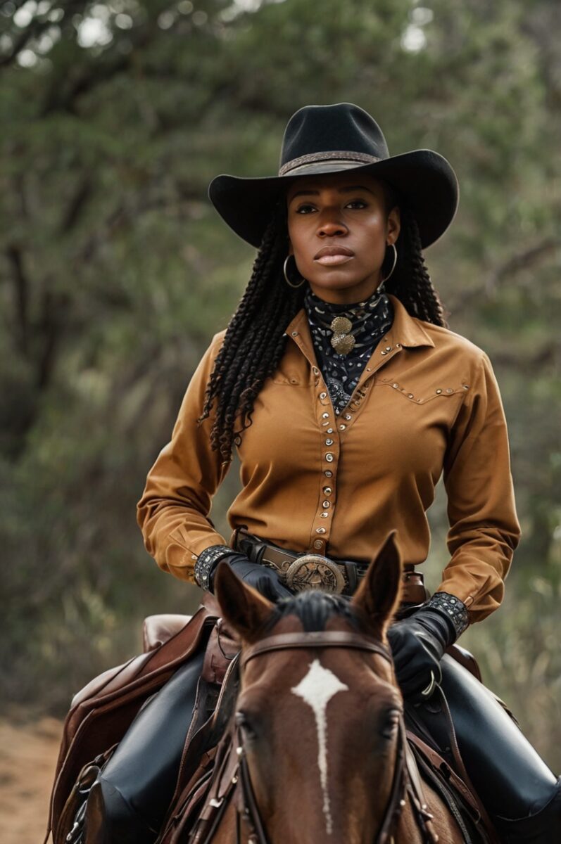 western inspired trail outfit for black women equestrians
