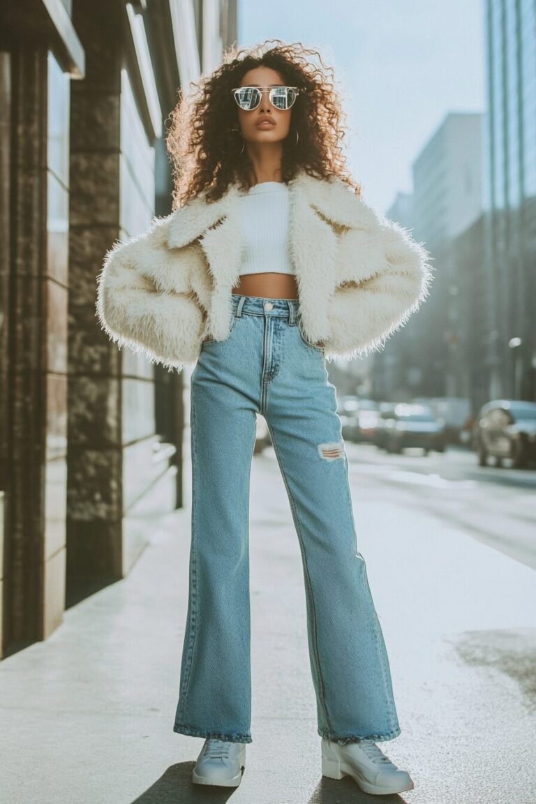 Stylish Outfit Ideas With Light Blue Jeans