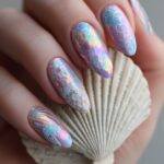 Creative Seashell Acrylic Nails To Showcase Your Style