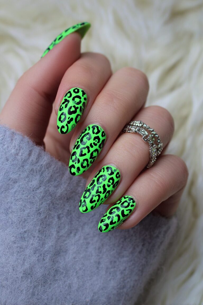 Trendy Cheetah Print Nails For Y2K Vibes