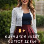 Trendy Burgundy Skirt Outfits You Must Try