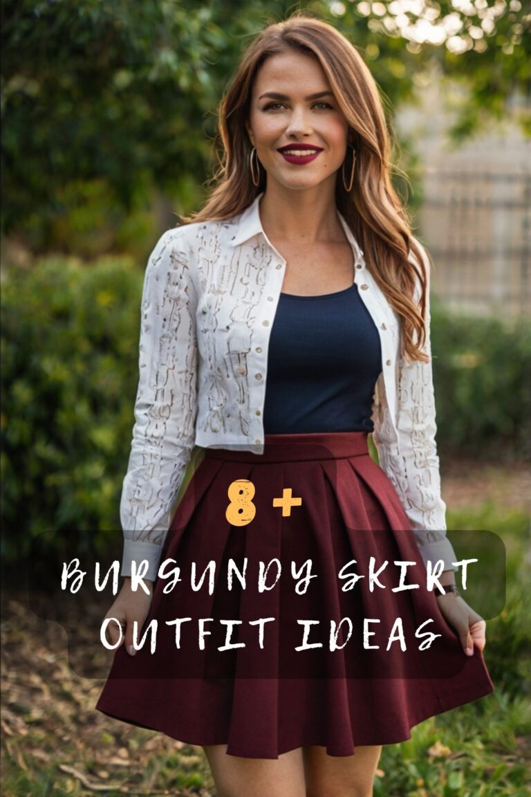 Trendy Burgundy Skirt Outfits You Must Try