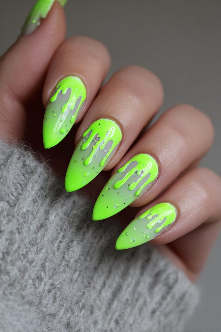 You Won’t Want To Miss These  Bold Acid Nail Designs That Will Turn Heads!