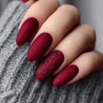 Elegant Deep Red Nail Ideas