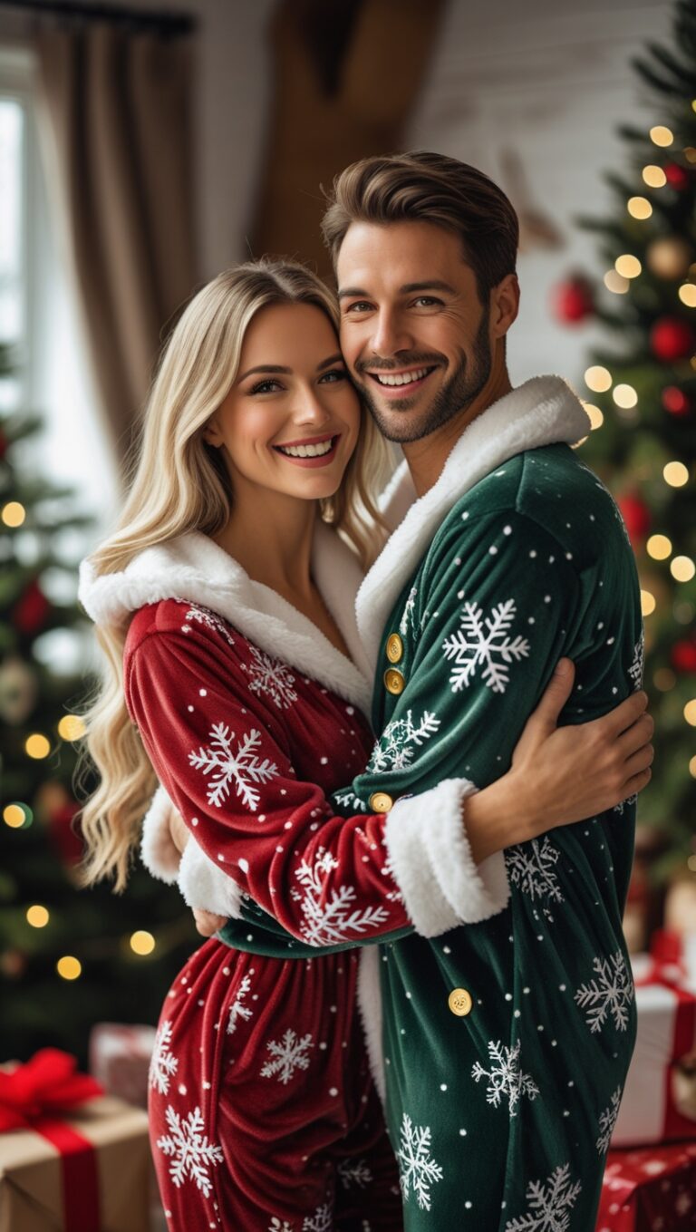 These Matching Christmas Pajamas Couples Are Creating Major FOMO