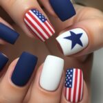 4th of July Nails for a Bold Patriotic Shape