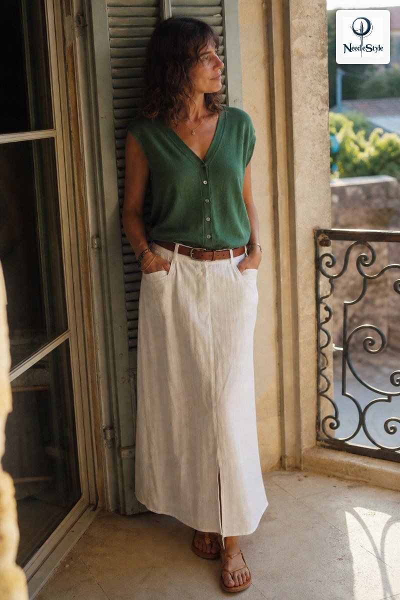 Belt It Over a Flowy Maxi Skirt