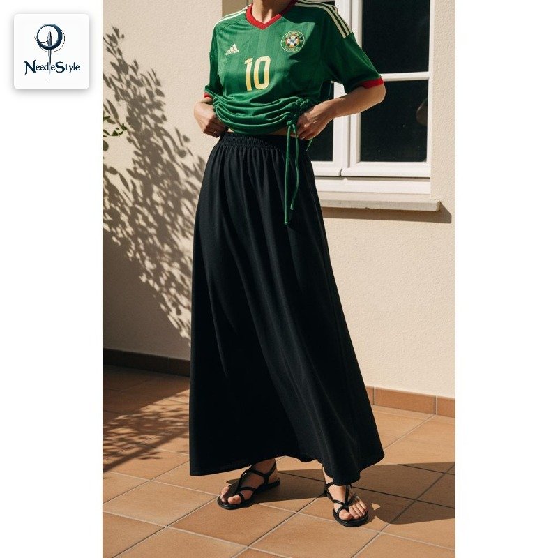 Belt It Over a Flowy Maxi Skirt