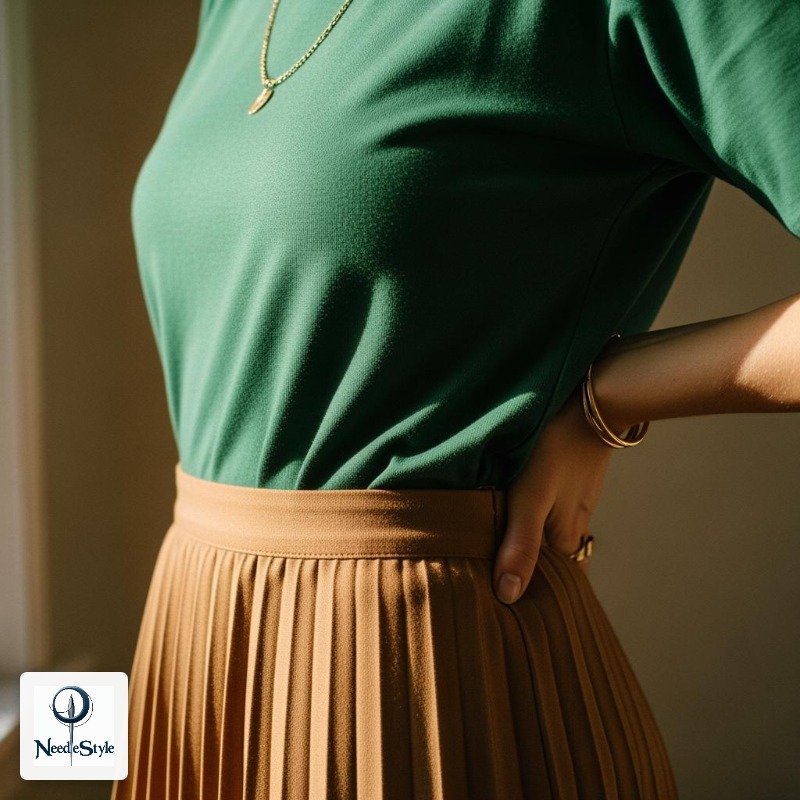 Tuck It Into a Pleated Midi Skirt for an Unexpected Mix