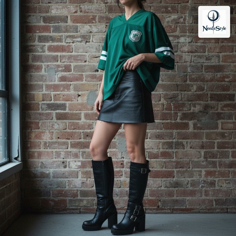 Wear With a Leather Mini Skirt and Boots