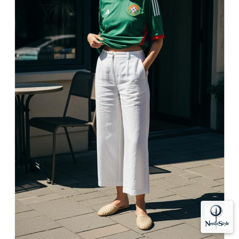 Wear It With White Linen Trousers for a Breezy Look