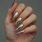 Chrome Nails That Catch Light From Across the Room