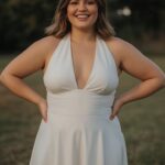 Halter Neck Dresses That Flatter Shoulders and Arms