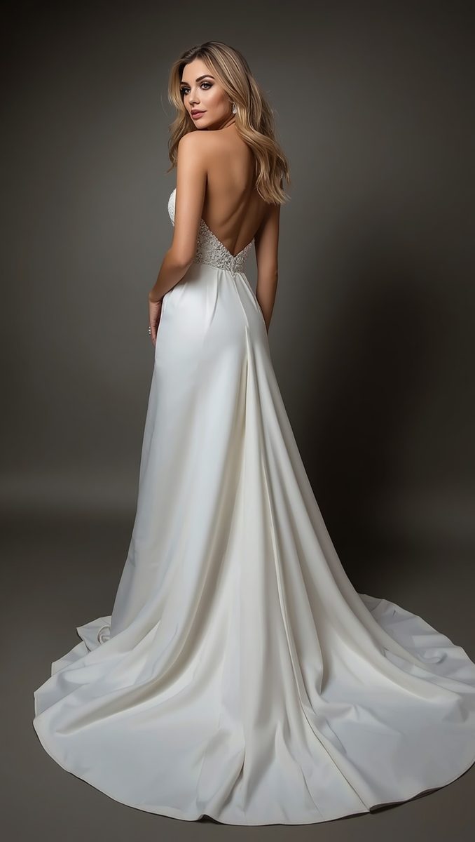 The Floor-Length Gown With a Dramatic Train