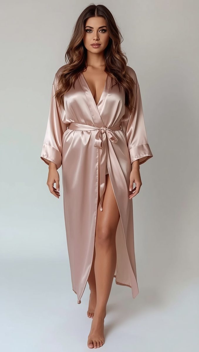 The Silk Robe Getting-Ready Shot