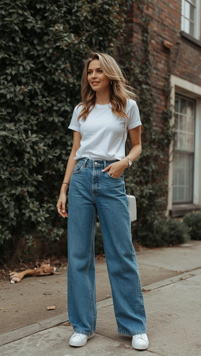 White Tee, Great Denim, Done