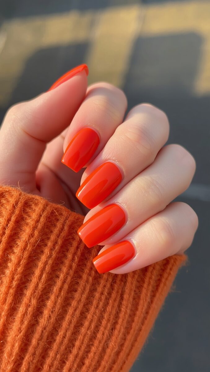 Burnt Orange nails
