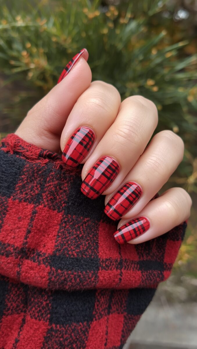 Plaid Nails, Like a Favorite Flannel